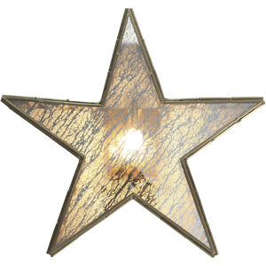 Luce Stellare 1 Light 22 inch Brass Antique Wall Sconce Wall Light, Star